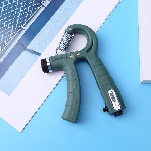 Adjustable Hand Grip Strengthener with Counter – Forearm & Wrist Exerciser for Strength Training