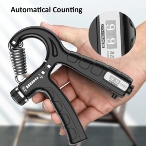 Adjustable Hand Grip Strengthener with Counter