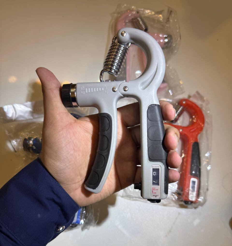 Adjustable Hand Grip Strengthener with Counter – Forearm & Wrist Exerciser for Strength Training