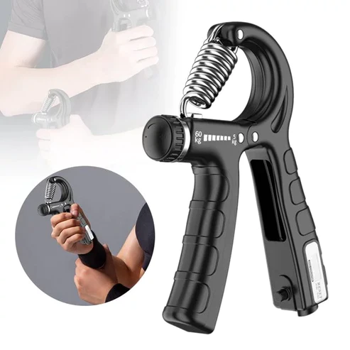 Adjustable Hand Grip Strengthener with Counter – Forearm & Wrist Exerciser for Strength Training