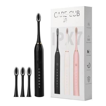 Rechargeable Electric Toothbrush with 2 Extra Heads – USB Charging Whitening Toothbrush for Complete Oral Care