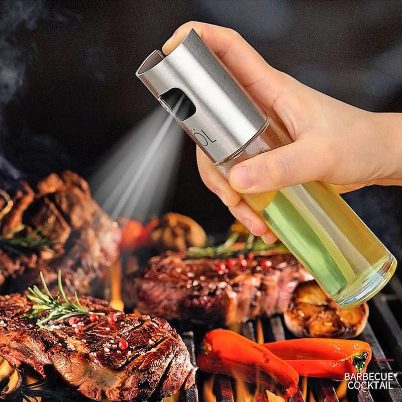 Glass Oil Spray Bottle 100ml – Multi-Use Kitchen Oil Sprayer for Cooking, BBQ, Baking & Salad Dressing